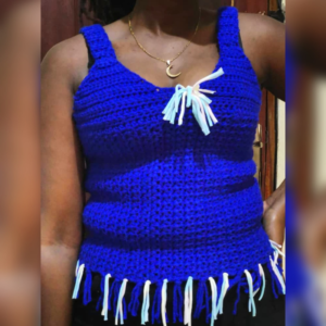 Ladies Blue Vest
